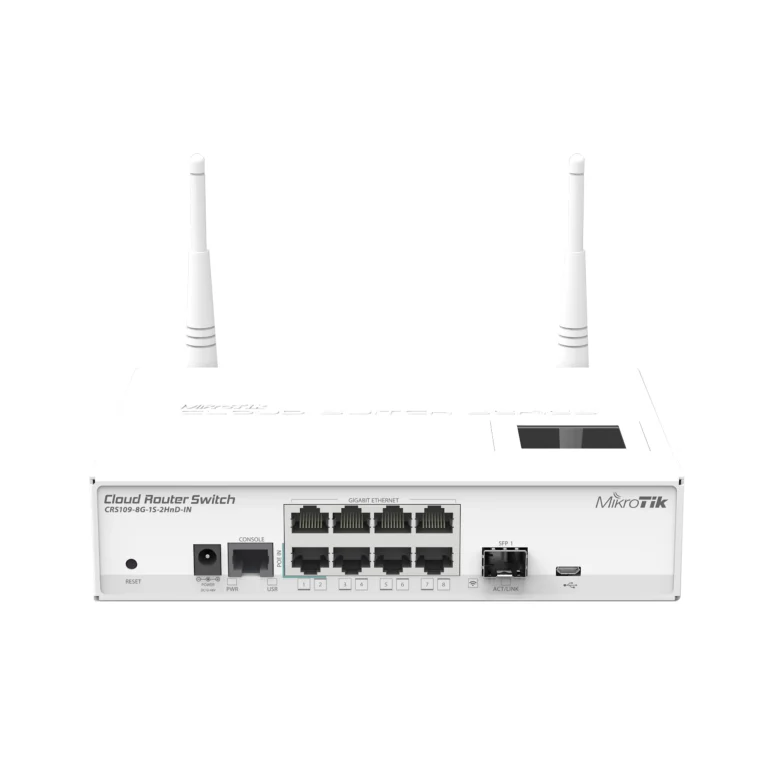 کلود روتر سوییچ 8 پورت میکروتیک مدل CRS109-8G-1S-2HnD-IN