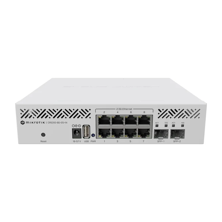 کلود روتر سوییچ میکروتیک مدل CRS310-8G+2S+IN