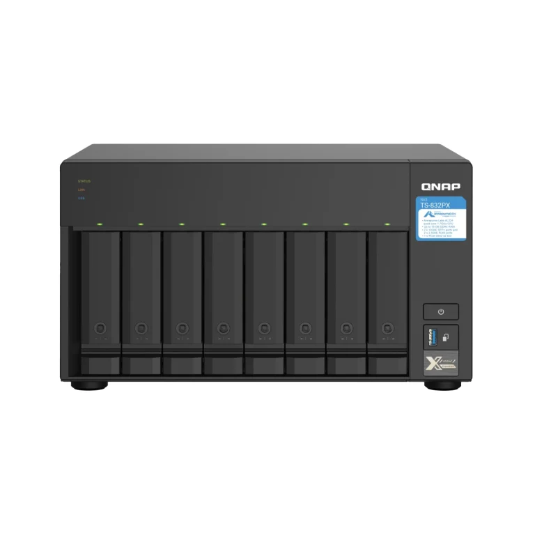 ذخیره‌ساز تحت شبکه کیونپ مدل TS-832PX ظرفیت ۴ گیگابایت