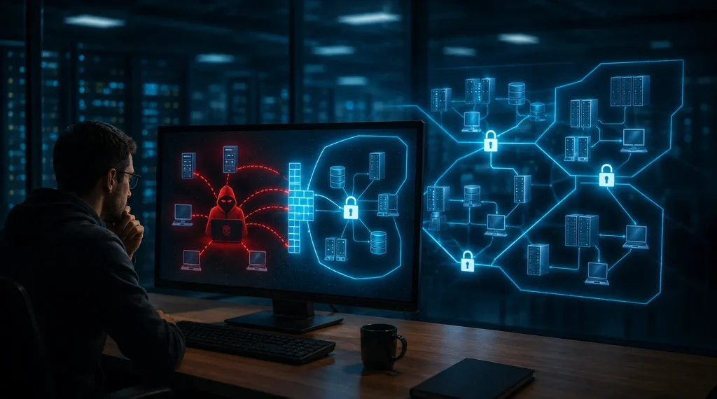 Micro-segmentation چگونه جلوی حرکت مهاجم در شبکه را میگیرد؟